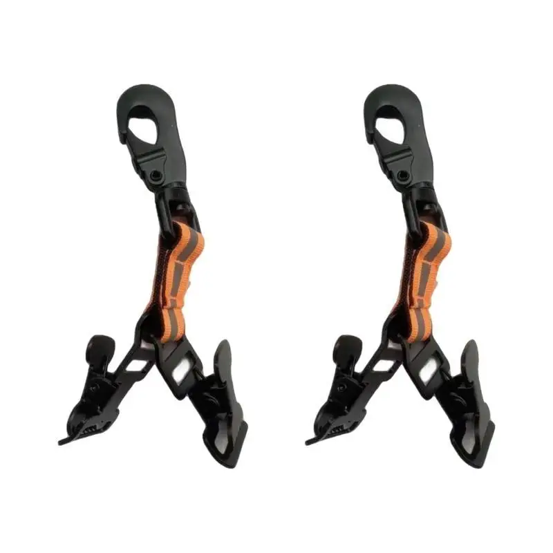 652f-2-個消防団反射ナイロンバンドグローブクリップ緊急事態用