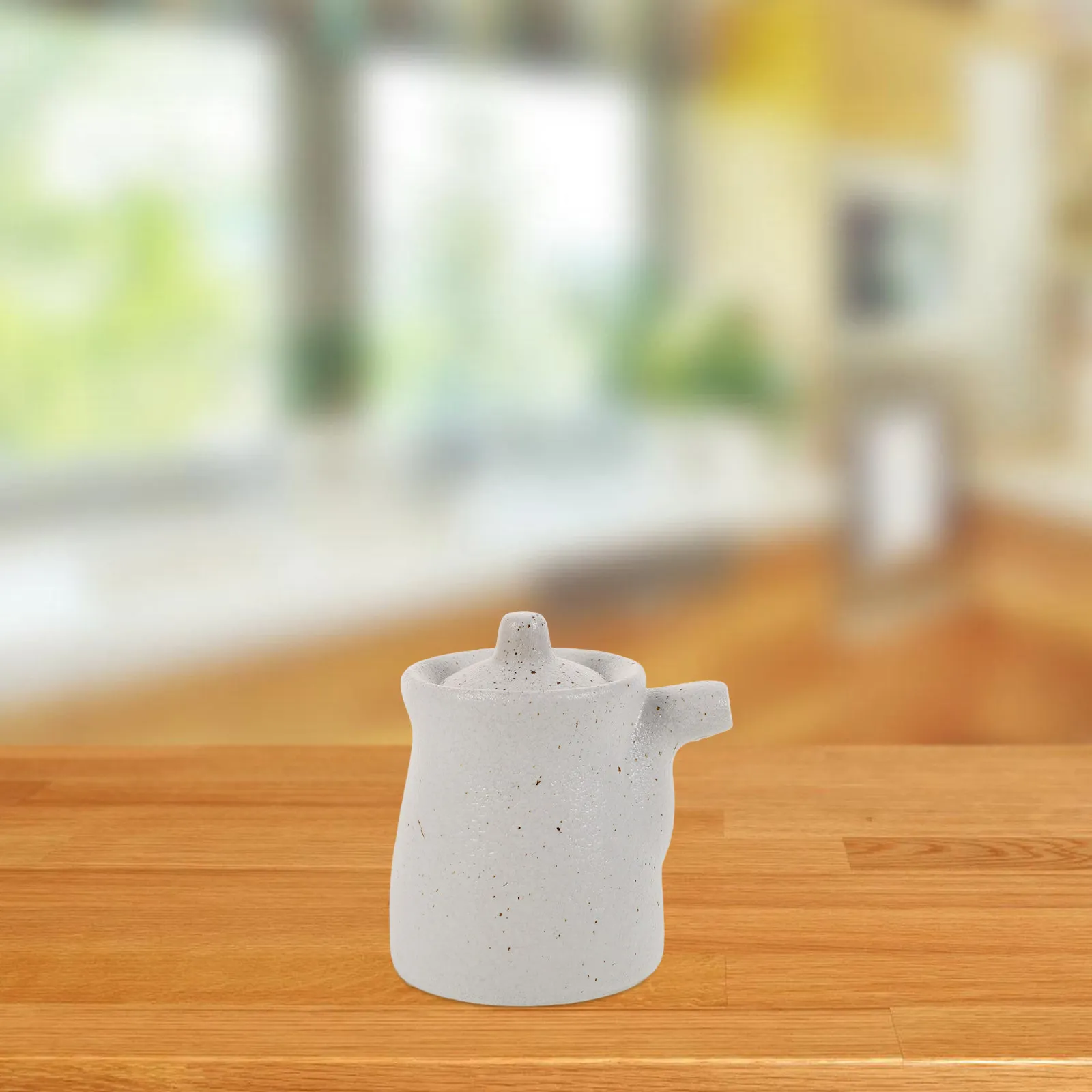 Dispensador de salsa de soja de cerámica japonesa, botella de vinagre Shoyu, recipiente para condimentos de cocina, boquilla antiderrames, elegante para la mesa