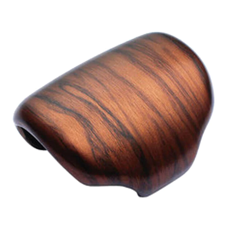 ABS Peach Wood Grain Gear Lever Shift Knob Cover Trim for Honda CR-V CRV 2017-2020