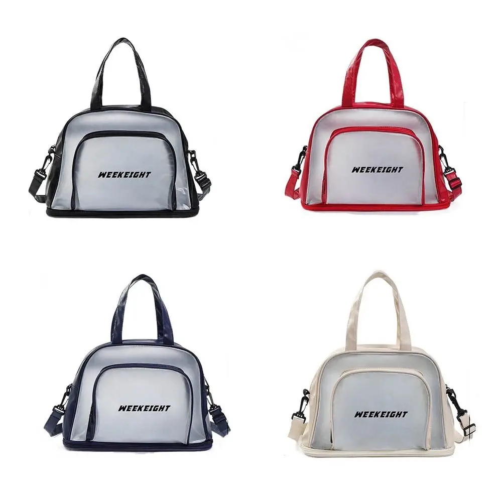 Large Capacity PVC Swimming Bag Waterproof Wet Dry Separate Compartment Beach Pool Bag Large Washing Transparent Design