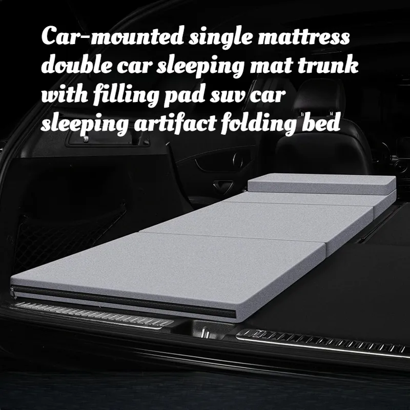 Foldable Car Bed Single Double For SUV Trunk Portable Folding Mattress Sleeping Pad For Camping Travel Adults Thickened Comfort