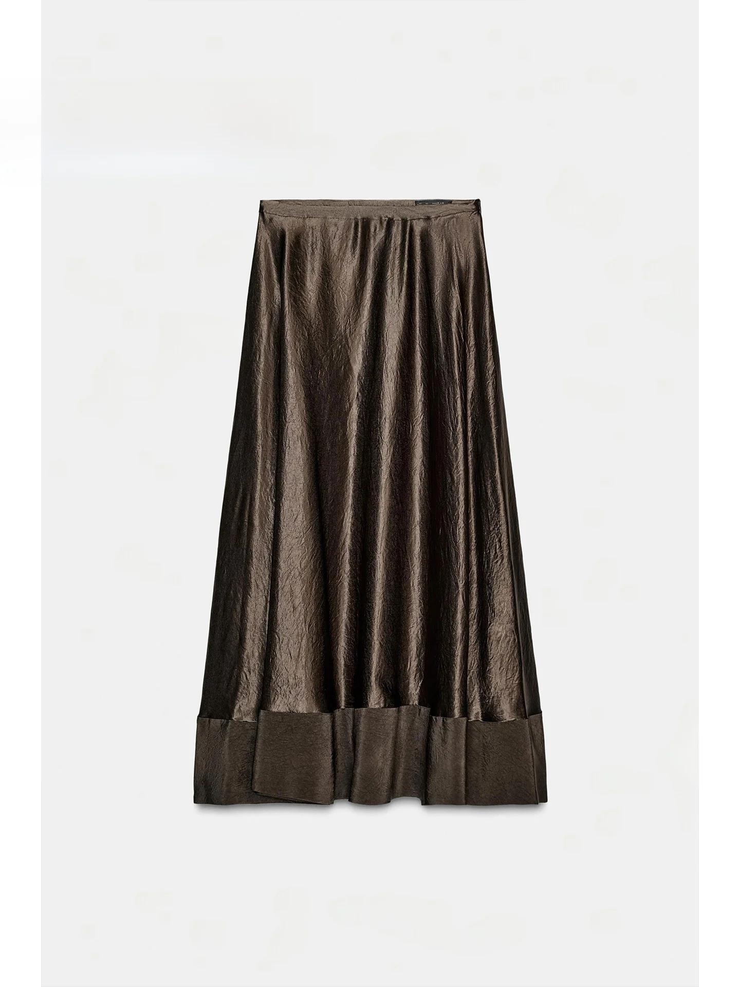 

Ele Long A-Line Midi Skirt Silk Satin Texture Beautiful f-length Casual Women's Faion Winter 2025 Sle 9367063