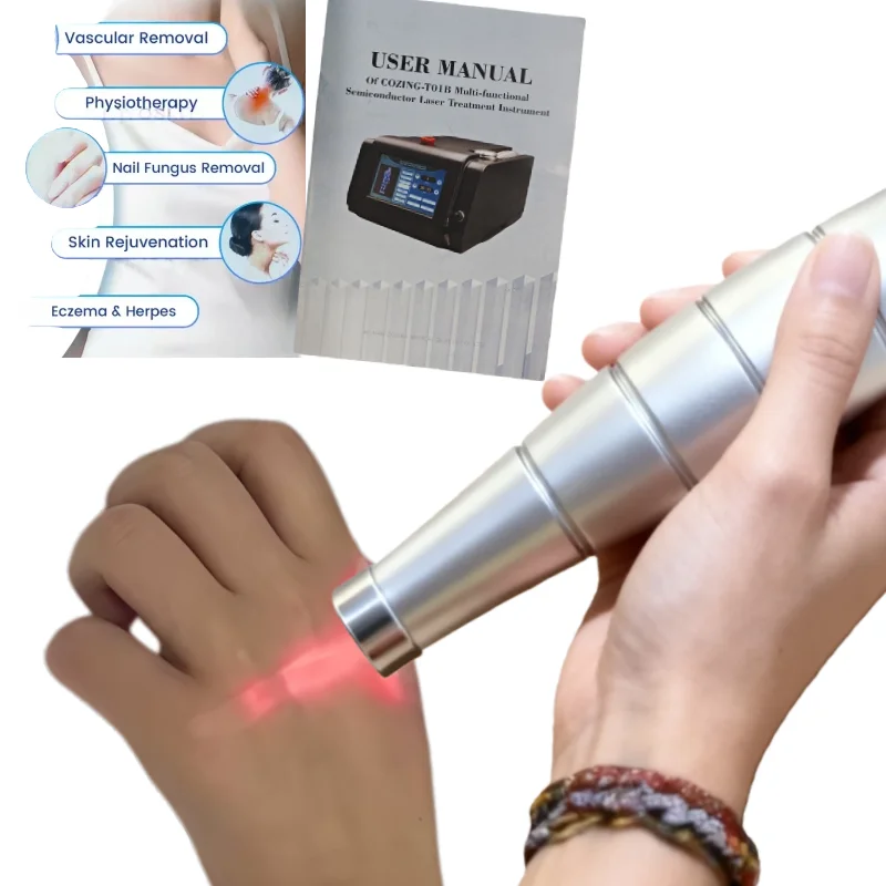 Medical Dual Wavelength 650nm+808nm Laser Therapy Pad 1055mw 16 Diodes with Timer Professional Use