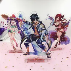 Anime Cartoon Fairy Tail Natsu Erza Gajeel Lucy Double-Sided Acrylic Ornaments Creative Bedroom New Ornaments Decoration Gifts