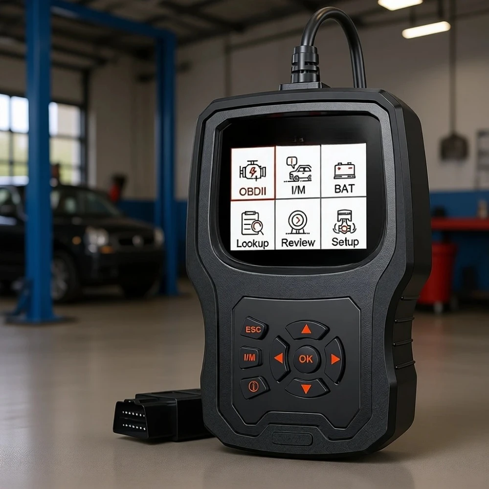 

Усовершенствованный OBD2-сканер для чтения и сброса кодов ошибок двигателя, тестирования аккумулятора, получения данных в реальном времени (для автомобилей с 1996 года и новее)