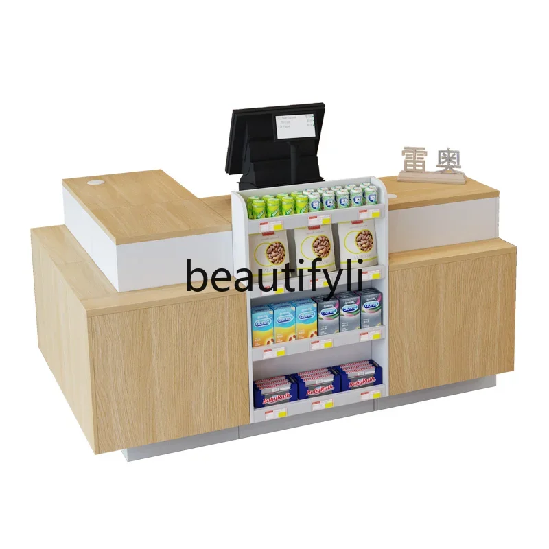 Checkout page Simple bar counter store corner convenience store tobacco and wine cabinet combination