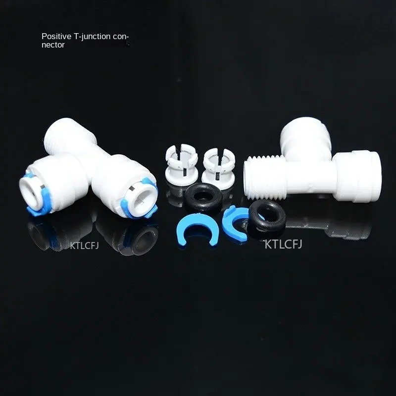 

Multiple Type Tee RO Water Fitting Male Female Pipe Quick Connector Water Filter Parts Thread 1/4 3/8 POM Sealing Ring Hose PE