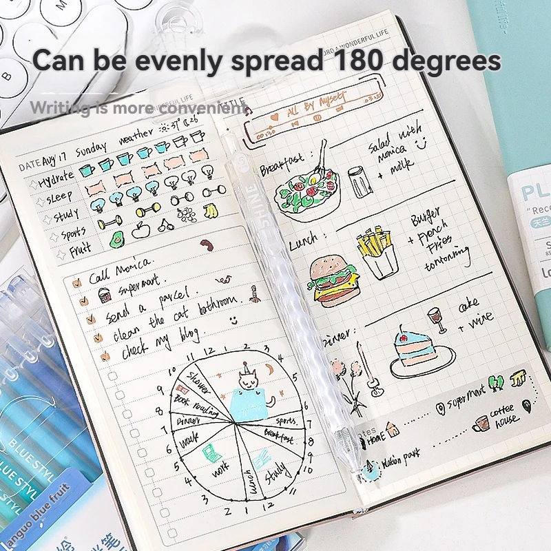 2 قطعة كتاب الجدول الزمني الجديد للخطة اليومية صفحة واحدة في اليوم تقويم العمل المفكرة دليل الكفاءة
