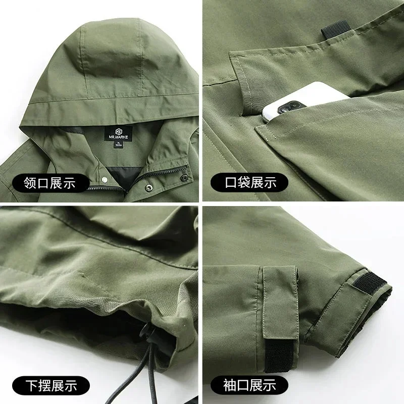 M65 Winter Army green Fashion Warm Hooded Parkas Solid Thick Tooling Padded Jacket Kpop Coat Men Clothing Harajuku Top Male