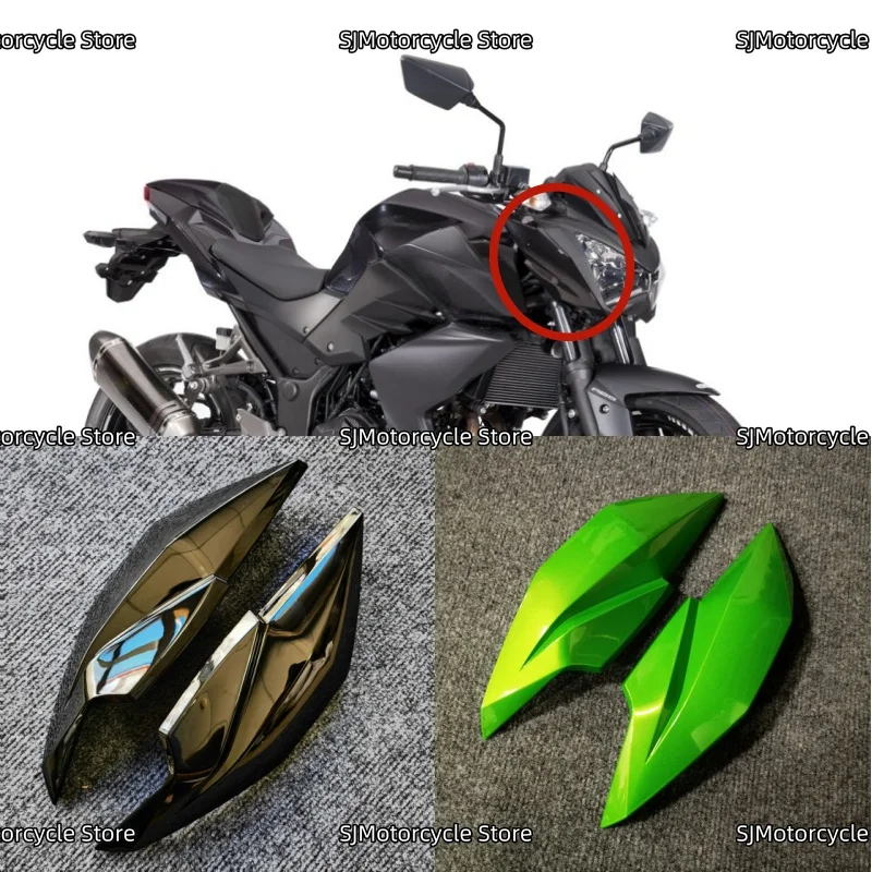 

Боковой обтекатель фар мотоцикла, верхняя передняя носовая головка, капот, подходит для Kawasaki Z250 Z300 2013 2014 2015 2016-2018