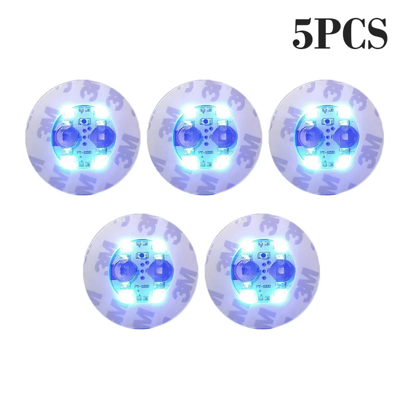100 Stuks LED Servies Mat Cup Lichtgevende Sticker Kleurrijke Knipperende Fles Sticker Lichtgevende Coaster Kraam Bar Licht