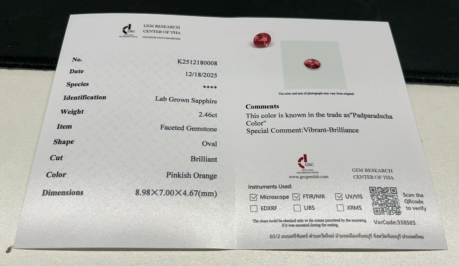 

Lab Grown Colombian Emerald Other Gemstones Loose Stone GRC Certificate Cut Gemstone For Jewelry Making