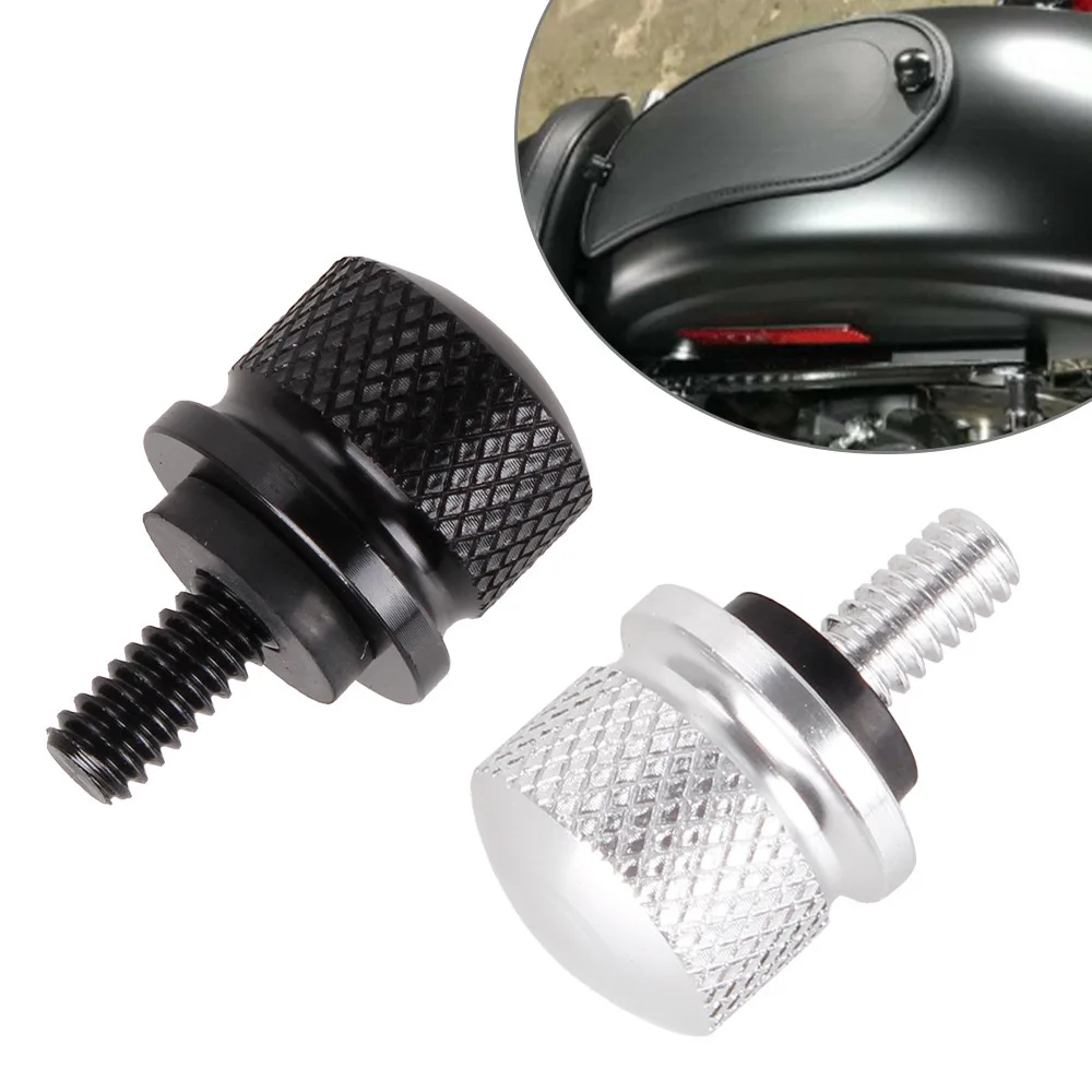 Motorcycle Rear Seat Bolt Fender Screw Nut Mount Tab Knob Cover For Harley  Sportster Touring Dyna Softail Street Glide