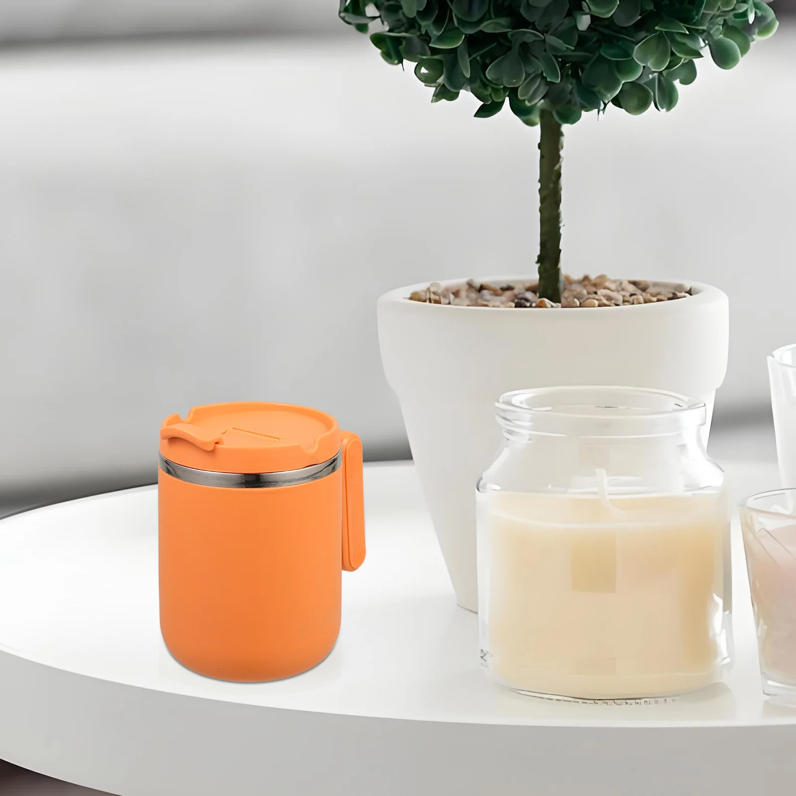 

Portable Insulated Coffee Cup Stainless Steel Thermal Bottle Large Capacity Outdoor Travel Water Bottle Leak Proof