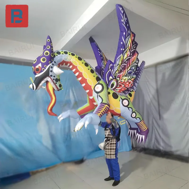 

Надувные красочные драконы, надувные костюмы летающих драконов, надувные кукольные костюмы, надувные костюмы животных с крыльями
