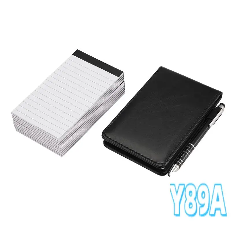 

GO-12 Pcs Small Pocket Notepads Holder Set Mini Pocket Note Pad Holder With 10 Pcs 3 Inch X 5 Inch Memo Book Refills