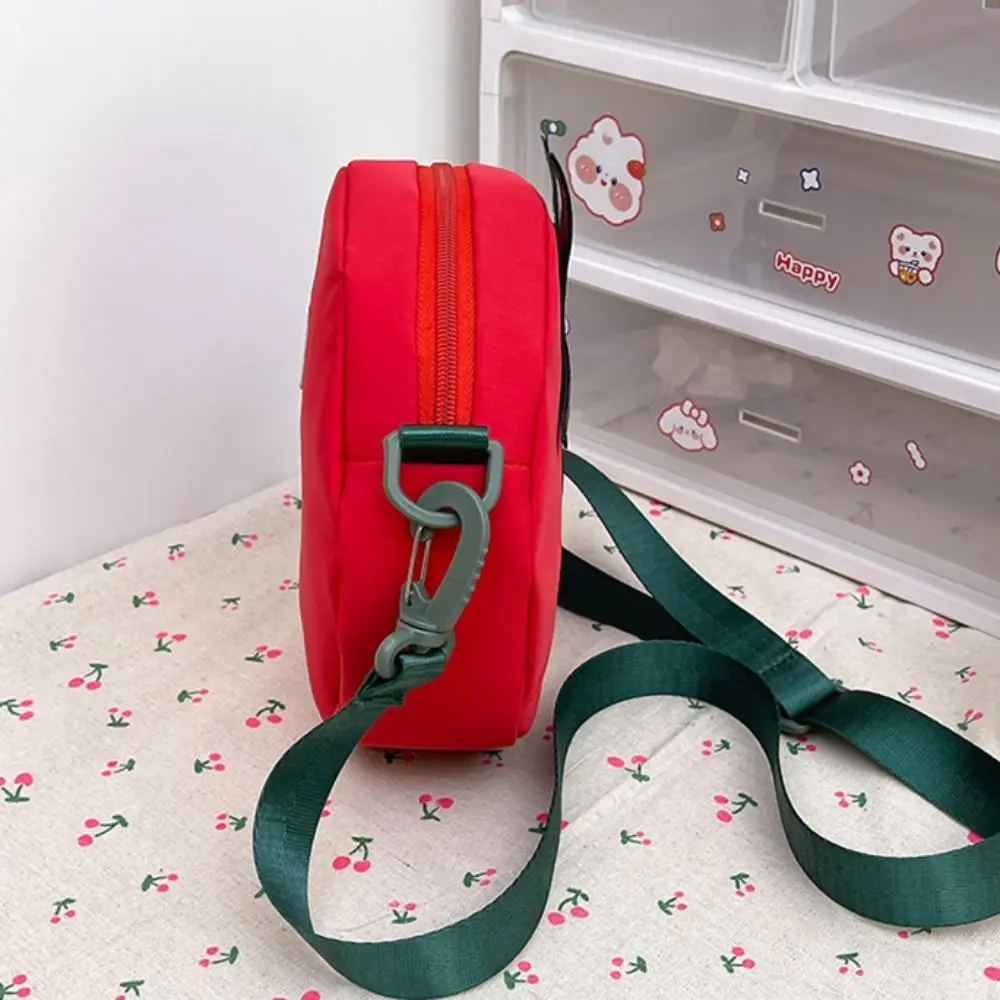 

Сумка для сообщений в форме помидора, сумка через плечо, Harajuku, повседневная забавная сумка на плечо, сумка на молнии, однотонный пакет для мобильного телефона, уличный