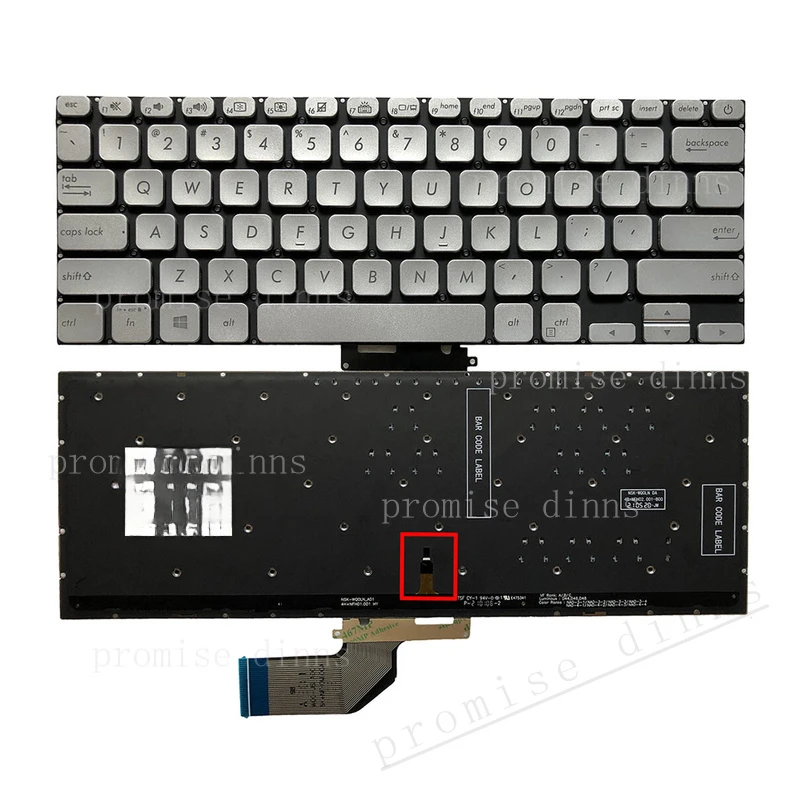 M  New for Asus adol13u adol13f S13 S330 X330UA  US keyboard with backlit