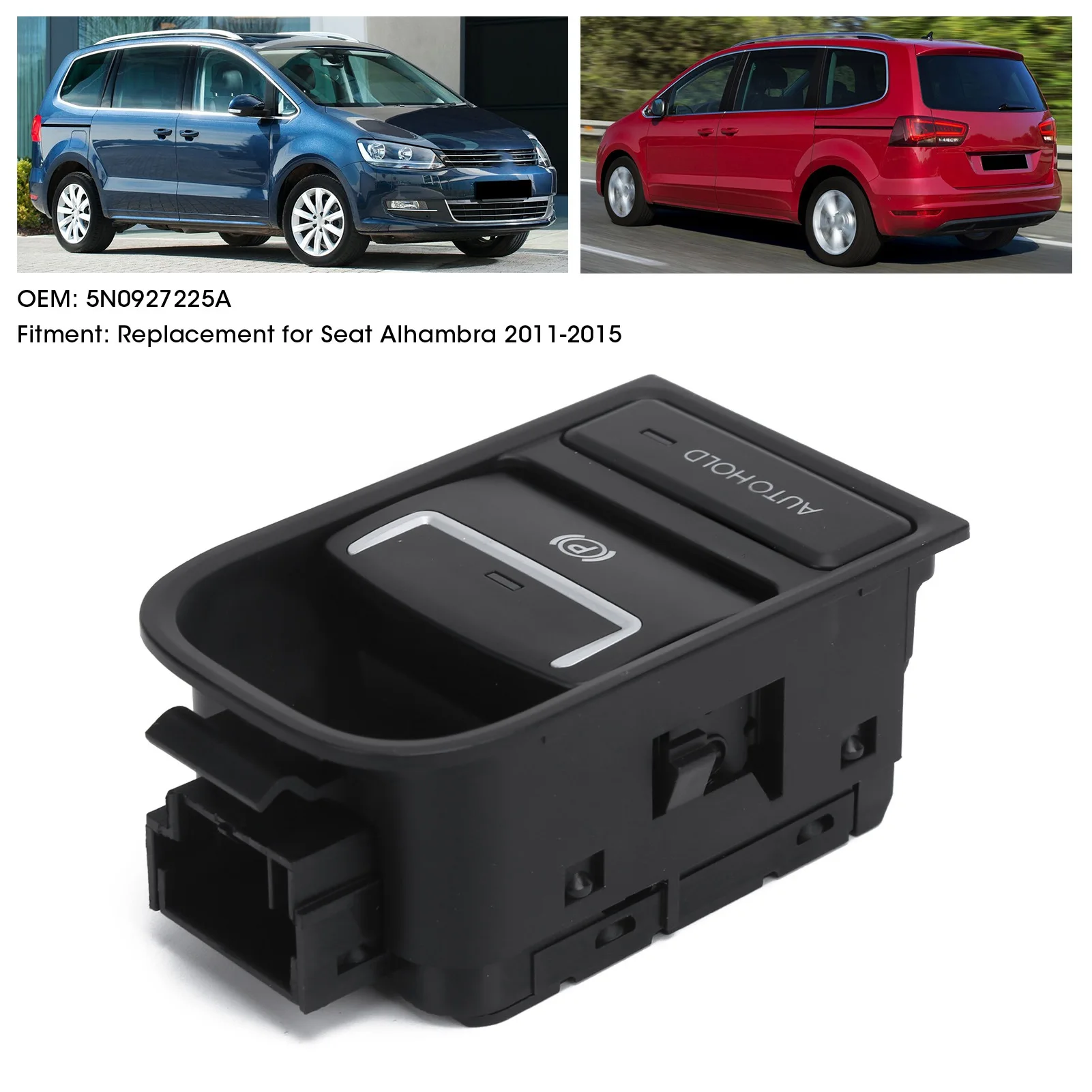 5N0927225A اكسسوارات السيارات سيارة الإلكترونية فرملة اليد وقوف السيارات الفرامل 5N0927225A استبدال للمقعد 2011 ‐ 2015 #6