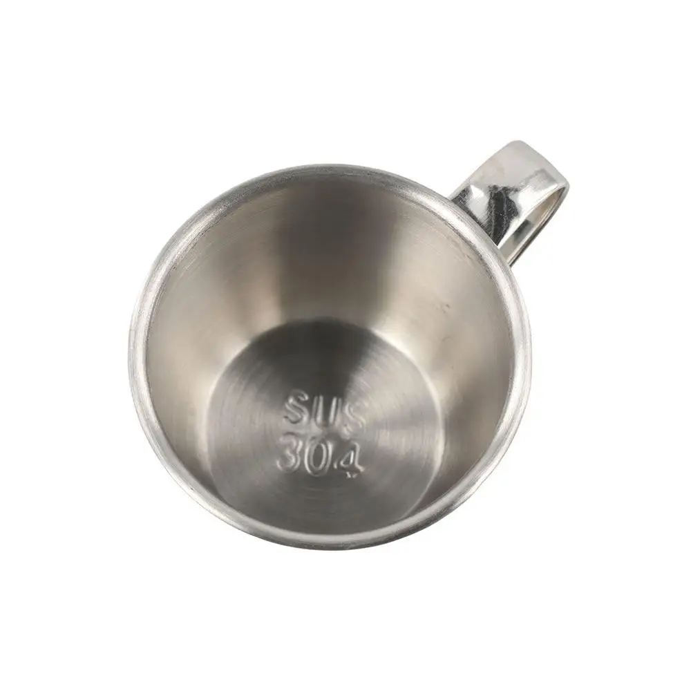 

Drinkware 60ml 304 Stainless Steel Tea Cup with Handle Anti-fall Drinking Cup Small Capacity Juice Cup Liquor