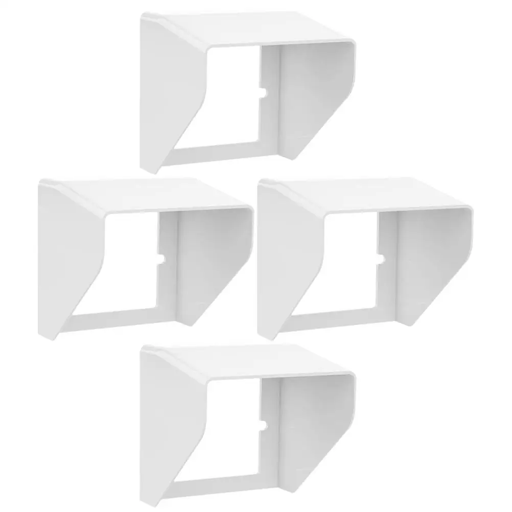 4pcs Waterproof Box Outdoor Doorbell Covers Weatherproof Enclosure Rain Socket Switch Protector White Slope Edge Anti Rust