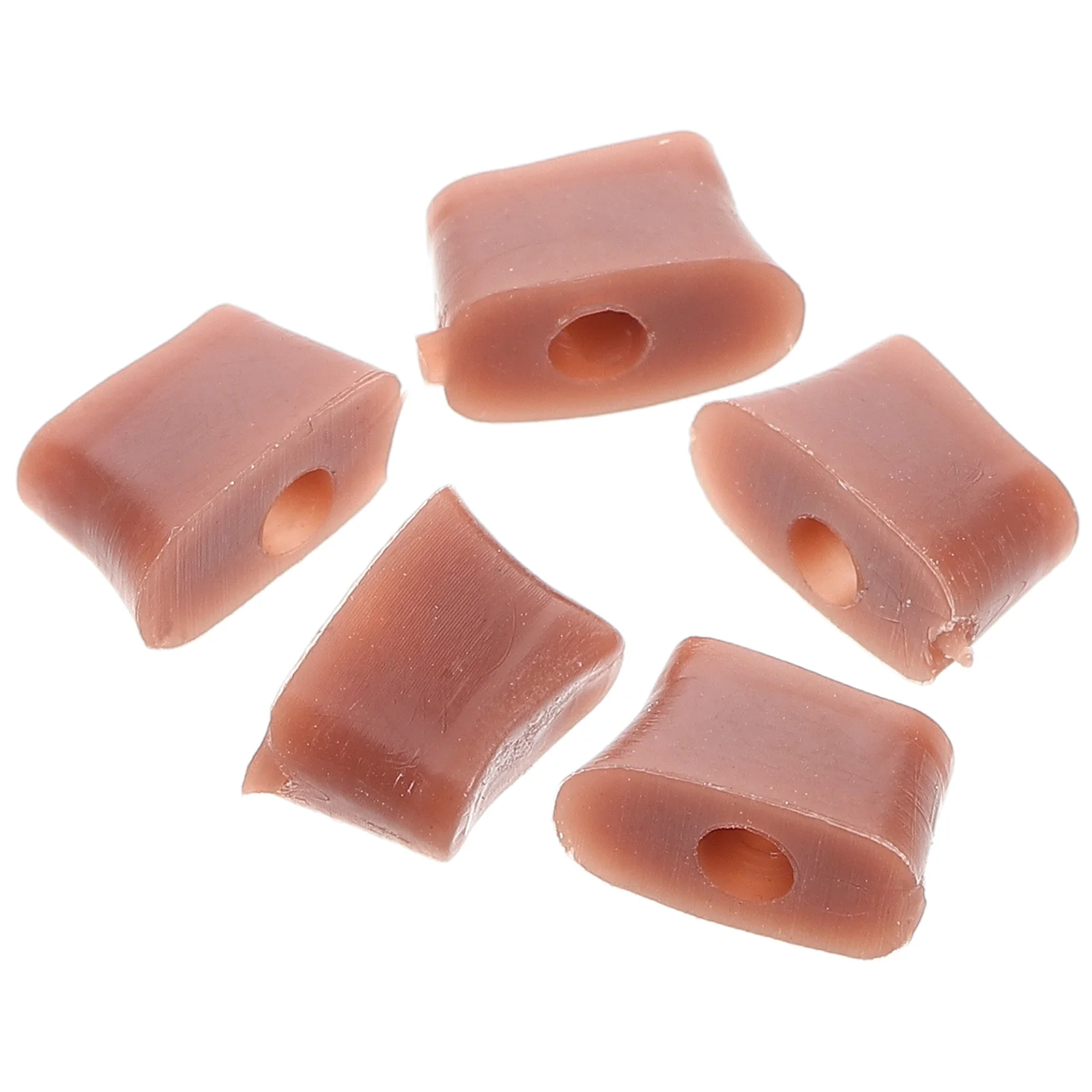 

5 Pcs Flute Tail Plugs for Open Hole Rubber Accessories Instrument Kits Stable Comfort Performance Noise Reduction