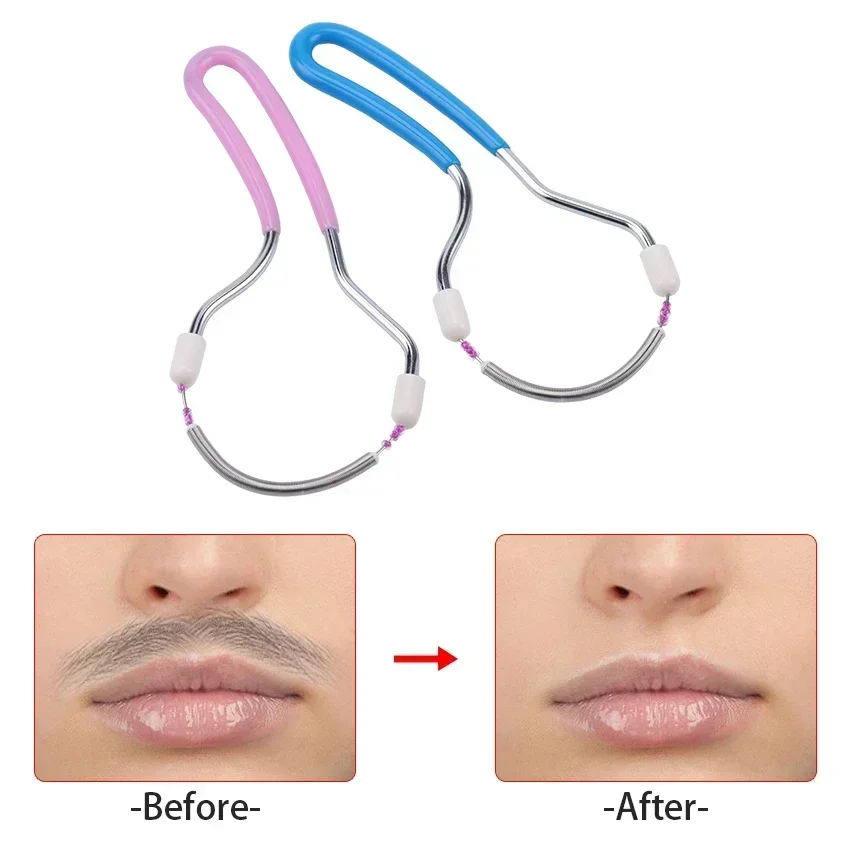مزيل شعر الوجه للنساء يزيل الشعر غير المرغوب فيه على الجزء العلوي من الشفاه والذقن الوجه أو الرقبة مزيل الربيع الأصلي للشعر الذي لا يبدو