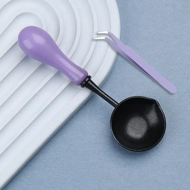 Hoogwaardige Lakzegel Non Stick Lepel Zegellak Lepel Stempelzegel Verwarming Lak Wax Tool Anti Stick Gemakkelijk schoon te maken