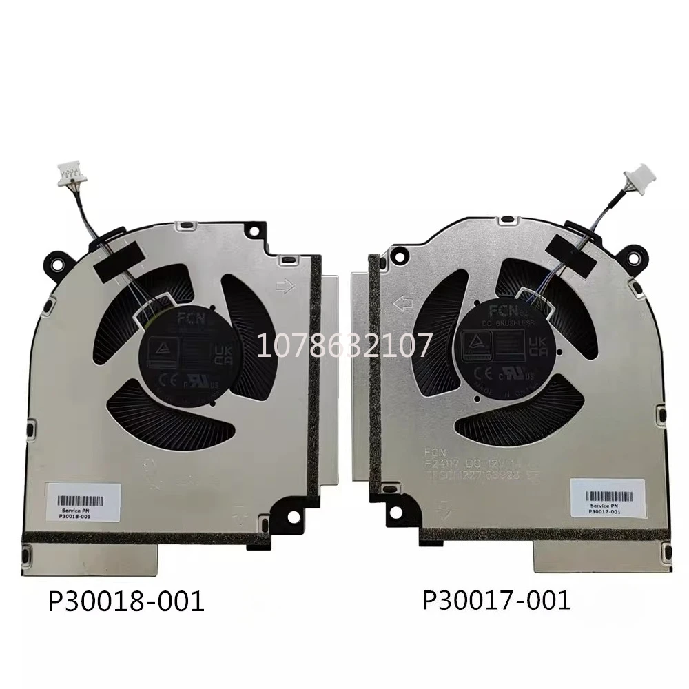 

New Original Laptop CPU GPU Cooling Fan For HP Omen 11 16-AM TPN-Q304 P30017/18-001 fan DC 12V