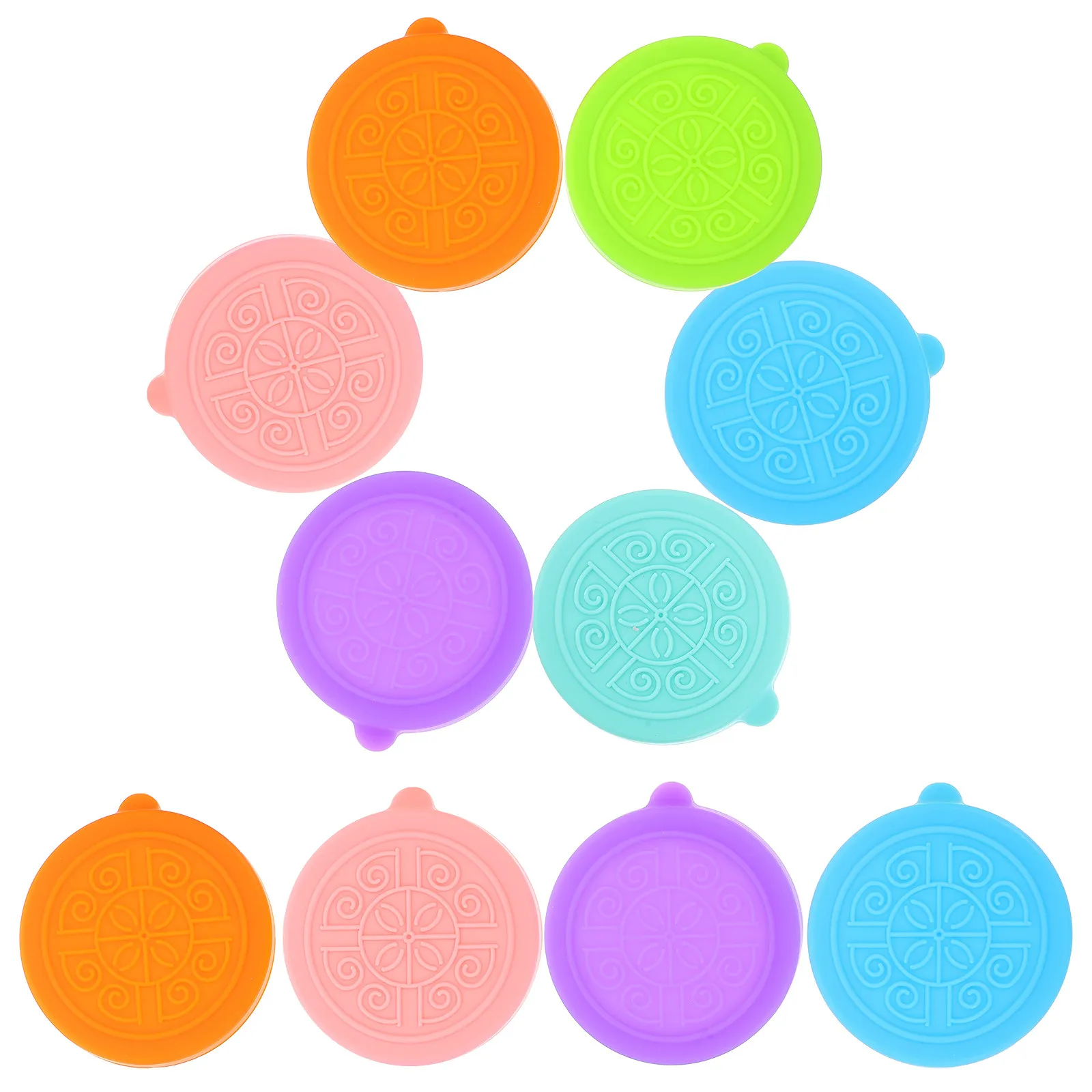 

12Pcs Small Silicone Cup Lids Round Dipping Sauce Bowl Covers for Kitchen Seasoning Dishes Appetizer Plate Lids