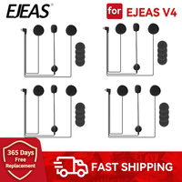 2/4PCS EJEAS V4 PLUS Microphone Speaker Headset TYPE-C for V4 PLUS Motorcycle Helmet Intercom Bluetooth Interphone