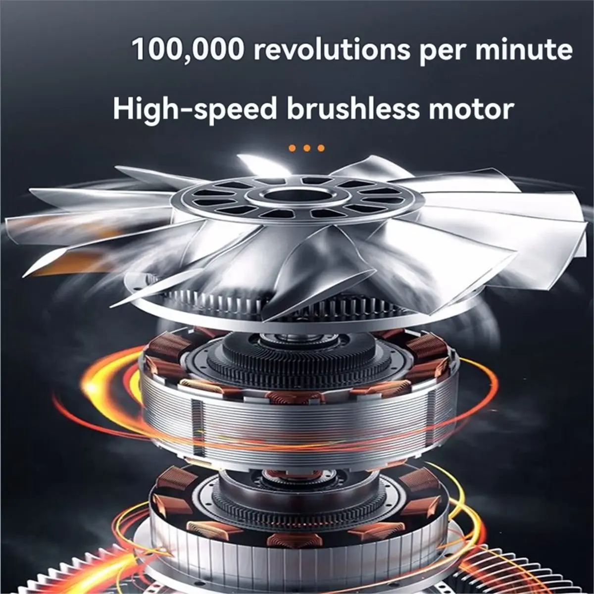 Punctual- X8 Portable Turbo Fan 100000 RPM Electric Air Duster Blower Vacuum Cleaner Brushless Motor Car Blowing Snow Duster