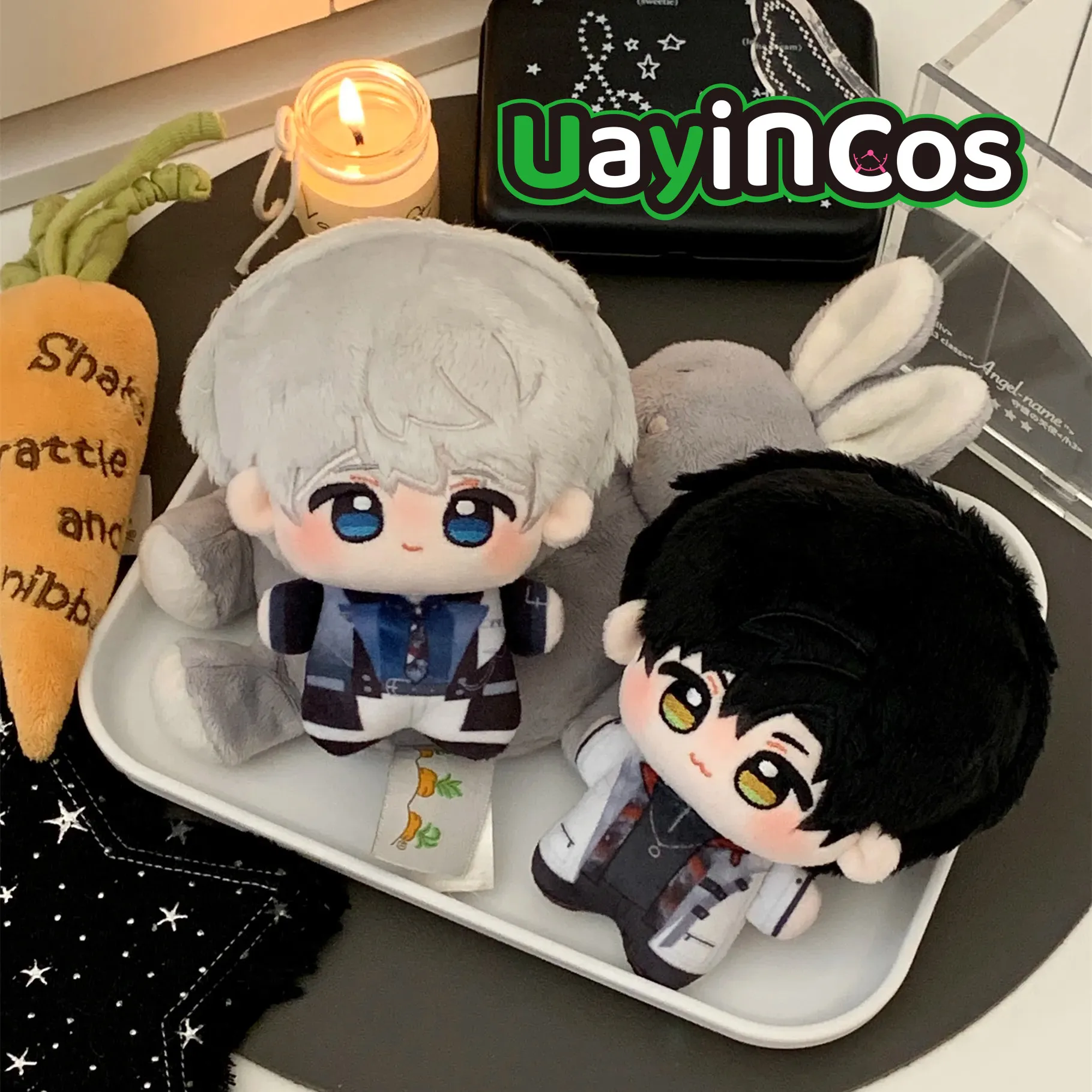 

10cm Love and Deepspace Zayne Xavier Stuffed Plushies Doll Clothes Keychain Bag Pendant Ornaments Anime Game Toy Kids Gift