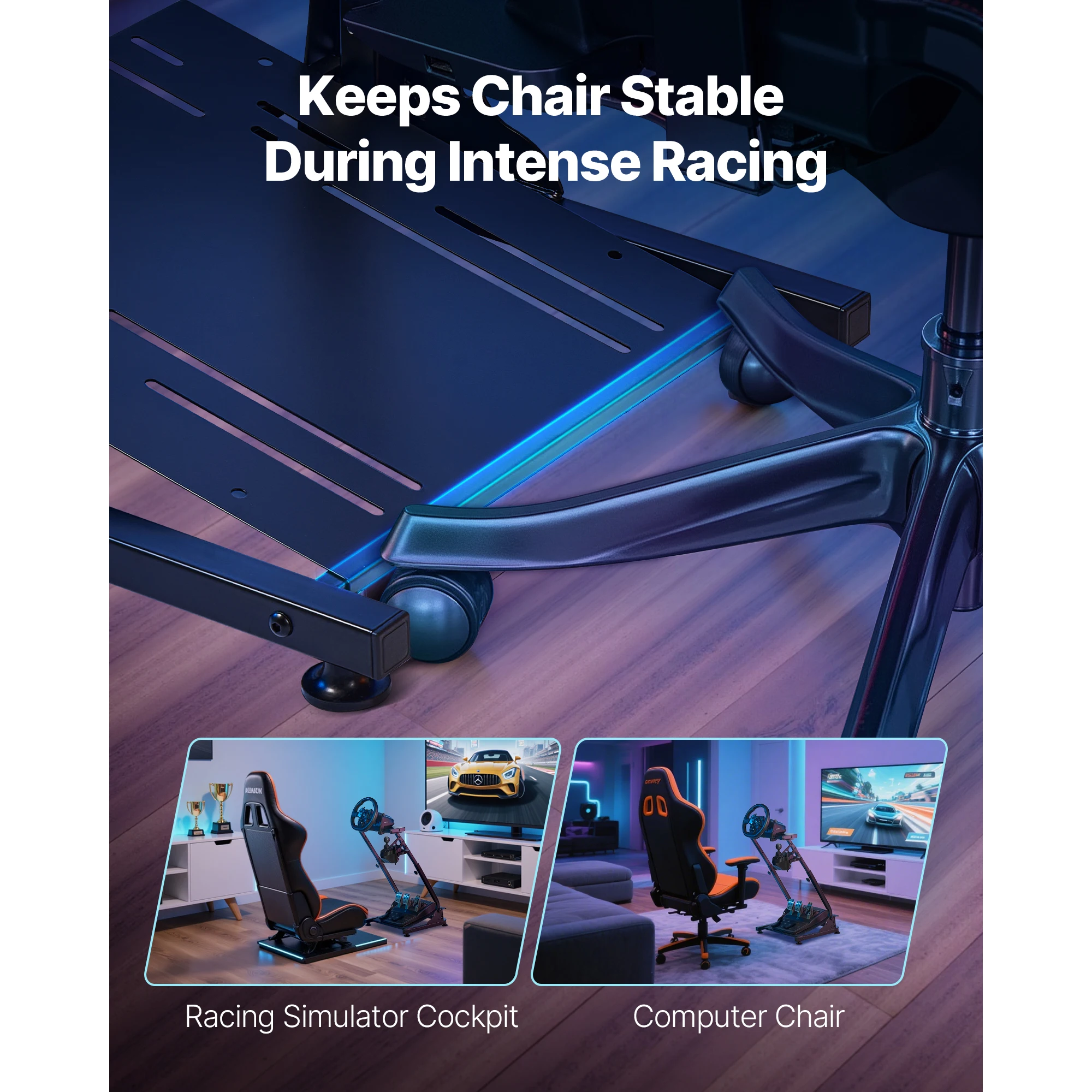 SucceBuy G920 Racing Steering Wheel Stand Shifter Mount fit for Logitech G27 G25 G29 Gaming Wheel Pedals NOT Included Racing