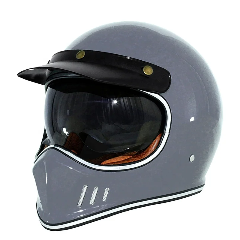 

Men Motorcycle Helmet Full Face DOT Approved Moto Helmet 3C Approved Electric Scooter Motocross Helmet UV protection & HD Lens
