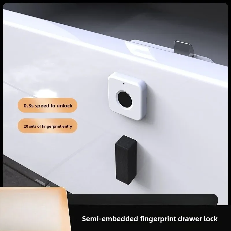 

DurableFingerprint Drawer Lock Semi-embedded Office Locker Cabinet Single And Double Cabinet Door Combination Lock Electronic Lo