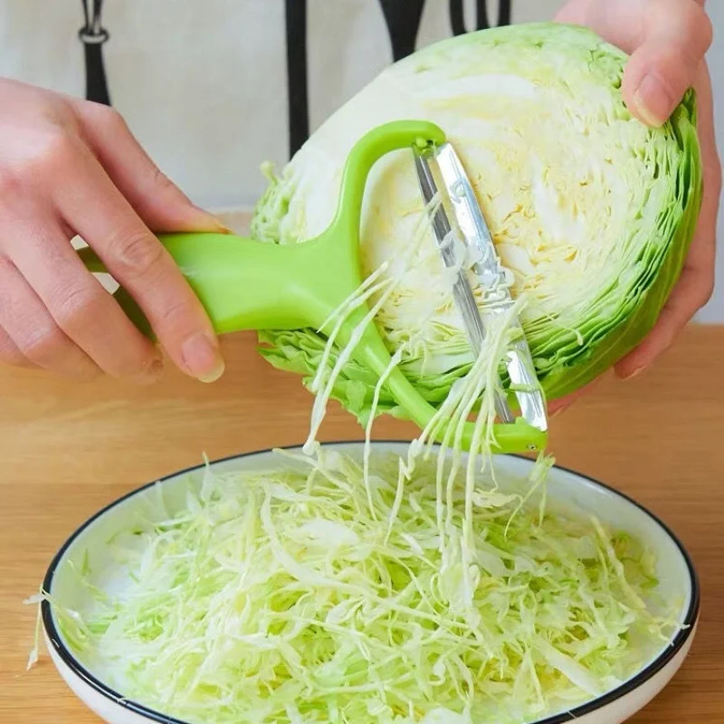 Triturador de verduras multifuncional, pelador de frutas, boca ancha para repollo, fácil de cortar verduras, perfecto para la preparación en la cocina LI