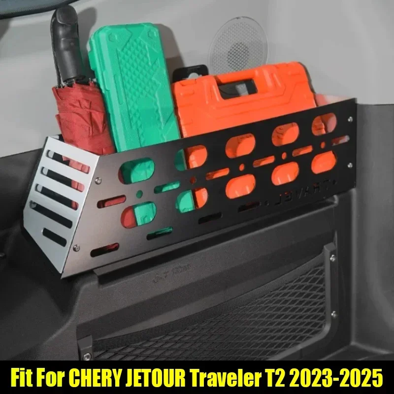 New! Car Trunk Rack Fit for Jetour Traveller T2 2023-2025 High Quality Aluminum Alloy Storage Box Car Interior Trims Accessories