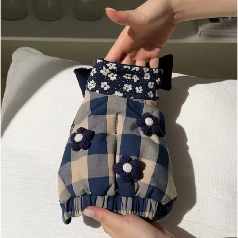 

Fashion Pet Autumn/Winter Thick Flower Coat Teddy Vest Cat Dress Dog Clothes for Small Dogs Puppy Clothes Jacket for Cat