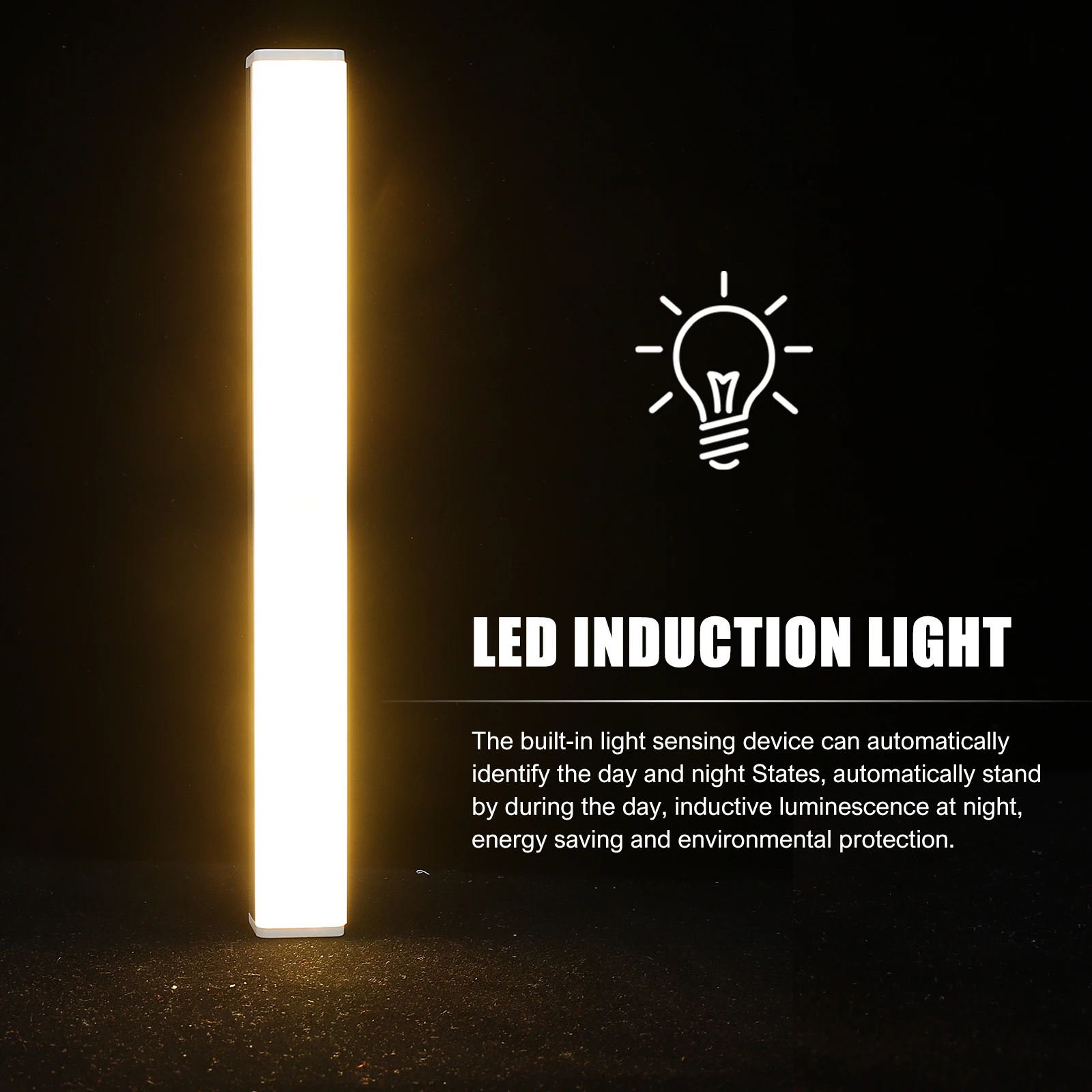 

1pc Induction Cabinet Light Long Strip Body Sensing Wardrobe Lamp Usb Charging Night Light For Bedroom Home Wall Lighting