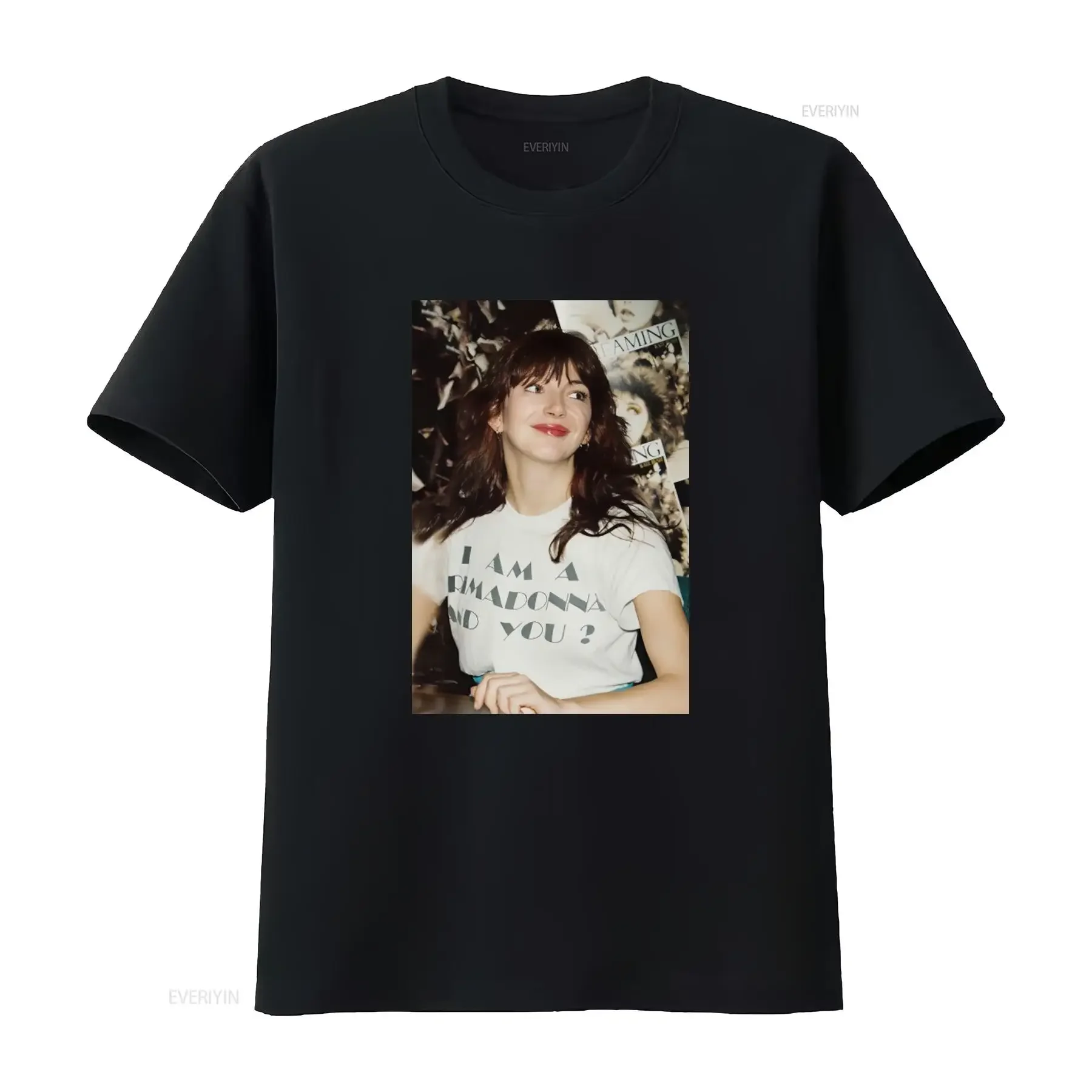 Kate Bush Inspired Primadonna Statement T Shirt I Am A And You for Trendy Fashion Lovers vintage Washed Stretched homme fashion