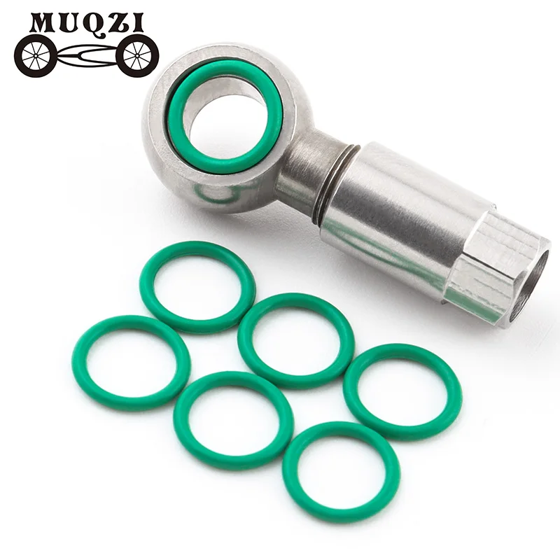 MUQZI 10PCS Bike Brake Hose Fitting Insert End O Ring Hydraulic Disc Brake Oil Seal Sealing Ring