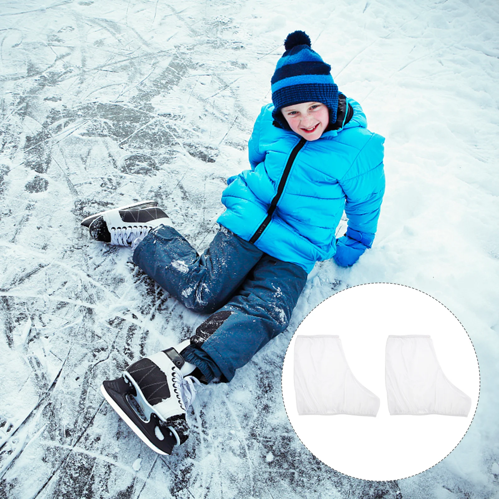 

1 Pair Shoe Covers Elastic Fit Hockey Figure Ice Skates Skating Accessory Skating Shoe Covers Boot Protectors Roller Sleeve