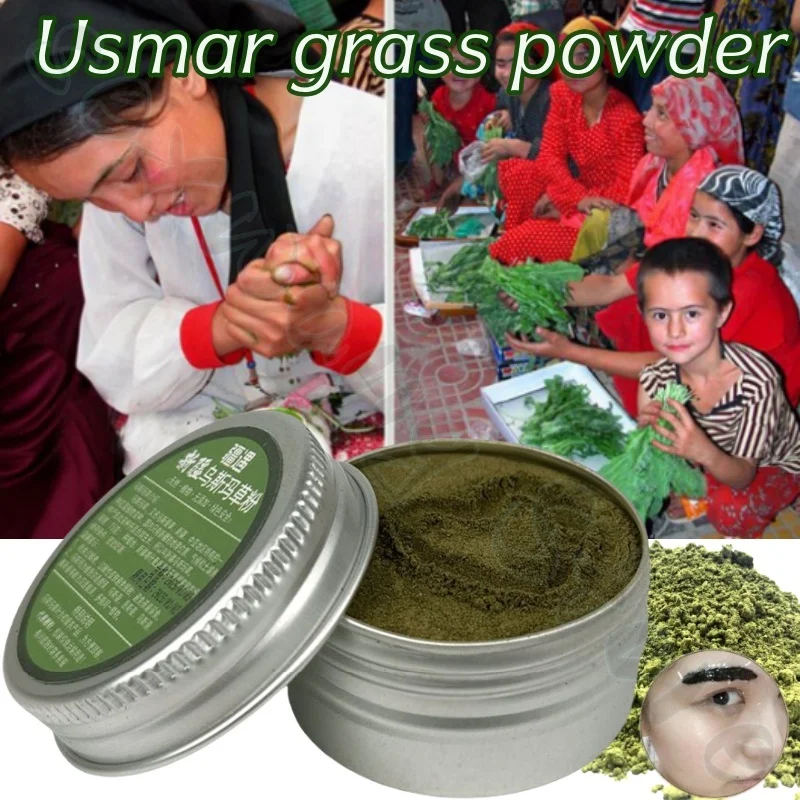 

Xinjiang Usma Grass Powder Promotes Eyebrow Growth, Provides Hair Care, Nourishes Scalp, Improves Black and Thick Hair Quality