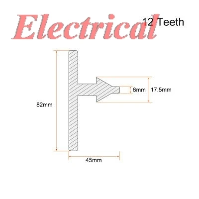 Drill Chuck Key 6mm Pilot 12T 13mm Gear for Impact Driver Tools Wrench
