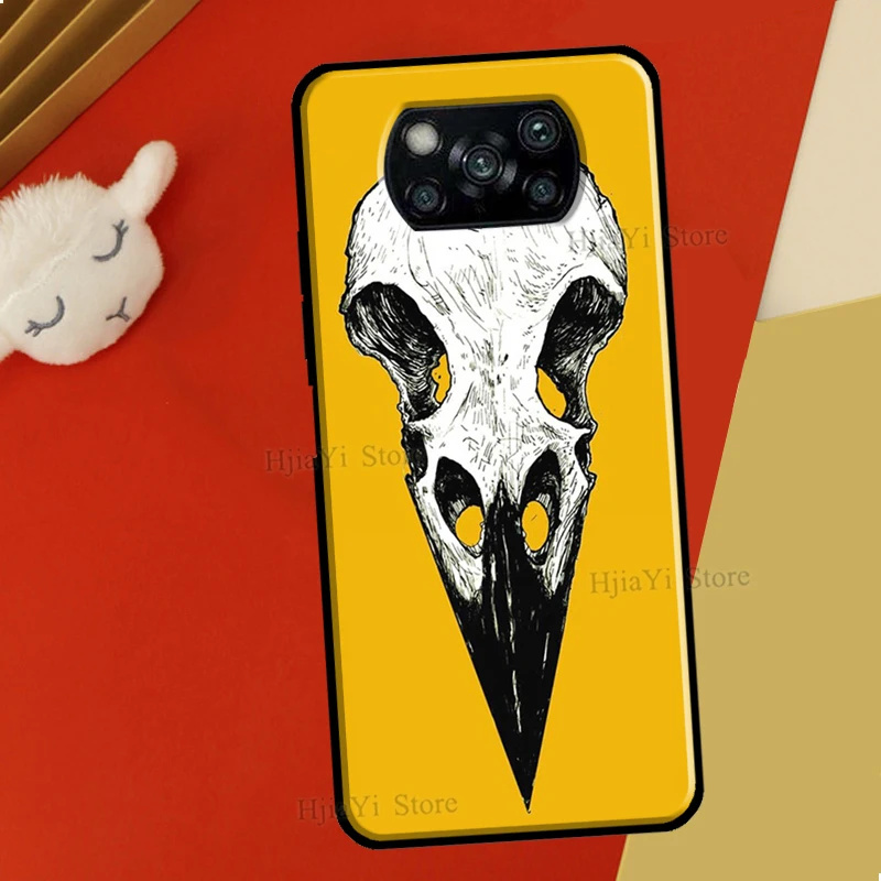 Raven Skull For Xiaomi Mi 11T Pro 12 X 10T Mi 11 Lite Phone Case For POCO X3 X4 Pro GT M3 M4 F3 Coque