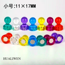 10pcs/Pack 11 * 17mm Transparent Small Color Magnetic Pin Calligraphy and Painting Magnet