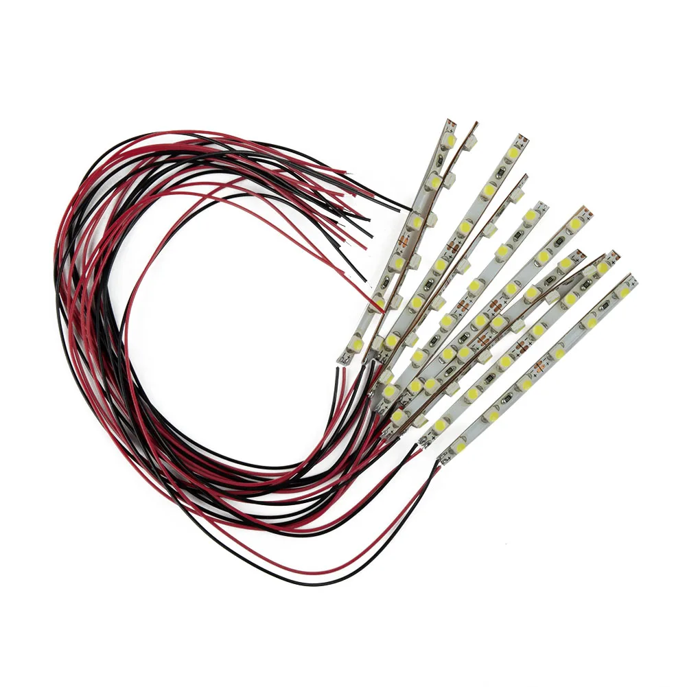For Pre Wired 6 LED Flexible Strip for SMD LED Light 12V~18V Uniform Illumination for Railway and Building Layout Accessories
