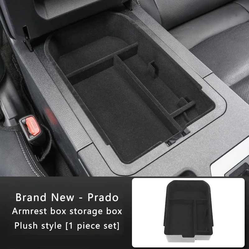 لـ 24 مسند ذراع تويوتا برادو تخزين LC250 مسند الذراع المركزي صندوق تخزين حجرة التخزين