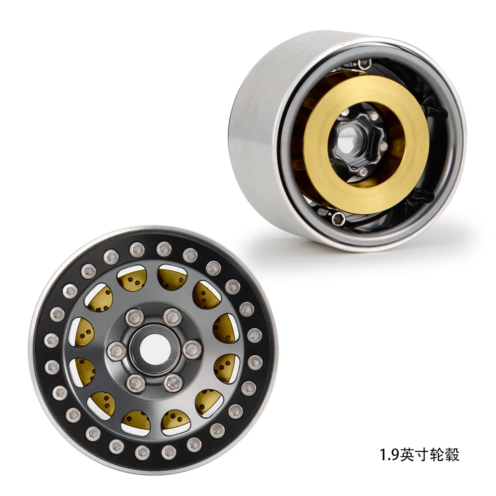 AXSPEED 1 peça de pesos de disco de freio de latão contrapeso interno peso de equilíbrio para 1.9/2.2 roda TRX-4 axial SCX10 TRX6 1/10 carro RC